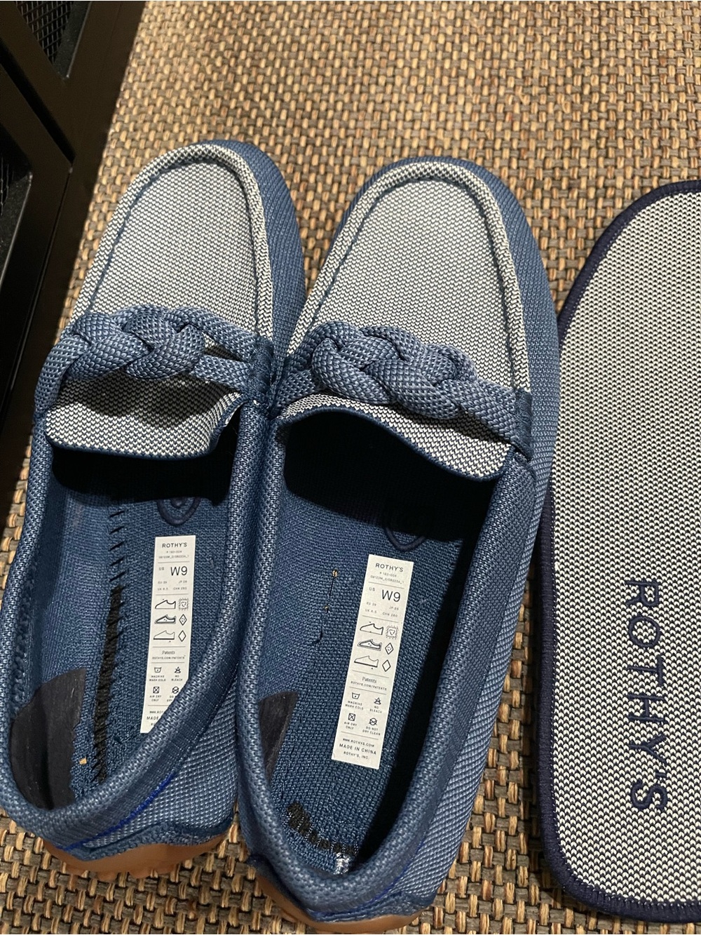 Rothy's The Braid Driver Loafers- Chambray - Picture 4 of 14